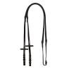Leather And Rubber Reins Silver Fitting (1.6Cm)