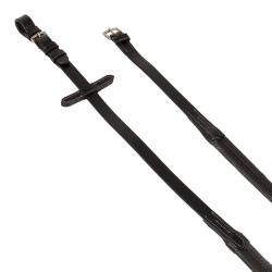 Leather And Rubber Reins Silver Fitting (1.6Cm)