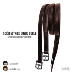 Ación Estribo Cuero Doble Azs-24