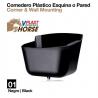  Comedero Plástico Esquina O Pared Va00037 Negro