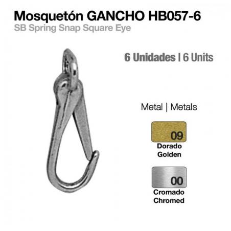  Mosquetón Gancho Hb057-06 6uds