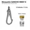  Mosquetón Gancho Hb057-06 6uds