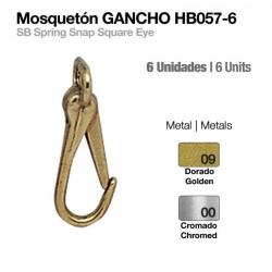  Mosquetón Gancho Hb057-06 6uds