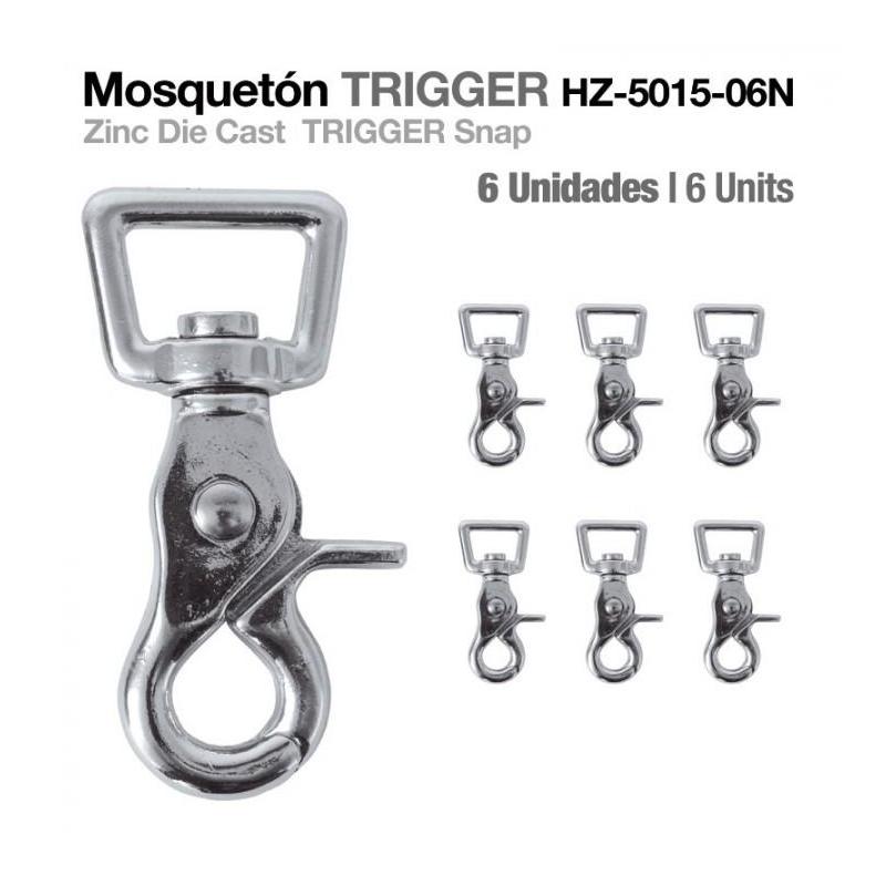  Mosquetón Trigger Hz5015-06n 6uds