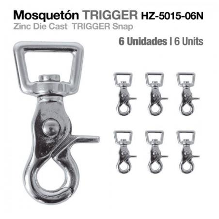  Mosquetón Trigger Hz5015-06n 6uds