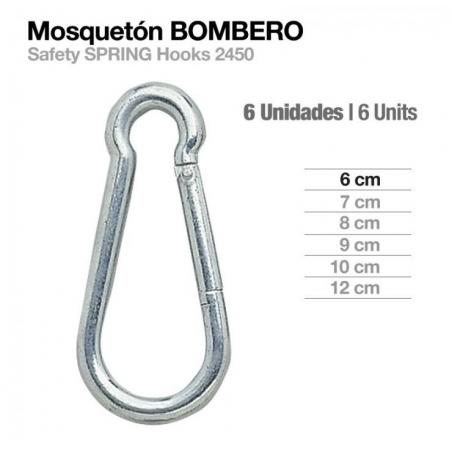  Mosquetón Bombero 2450 6uds