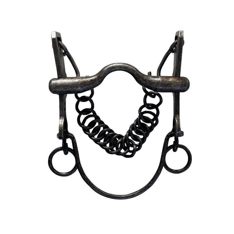 Bocado Vaquero Inoxidable Envejecido Embocadura Suave