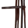 Browband Black Steel Buckle Oiled Western Bridle