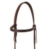 Browband Black Steel Buckle Oiled Western Bridle