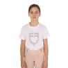 T-Shirt Bambina Slim Fit Logo Glitter Rosa