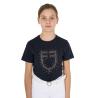T-Shirt Bambina Slim Fit Logo Glitter Rosa