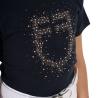 T-Shirt Bambina Slim Fit Logo Glitter Rosa