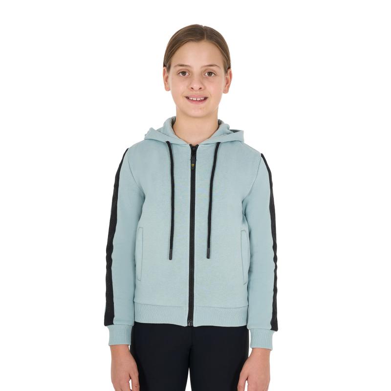 Felpa Bambina Full Zip Con Pile Interno