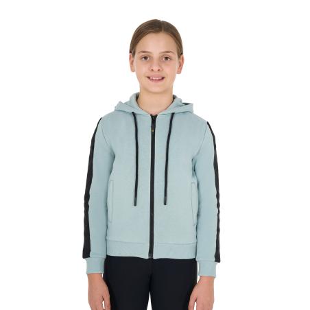 Felpa Bambina Full Zip Con Pile Interno