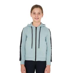 Felpa Bambina Full Zip Con Pile Interno