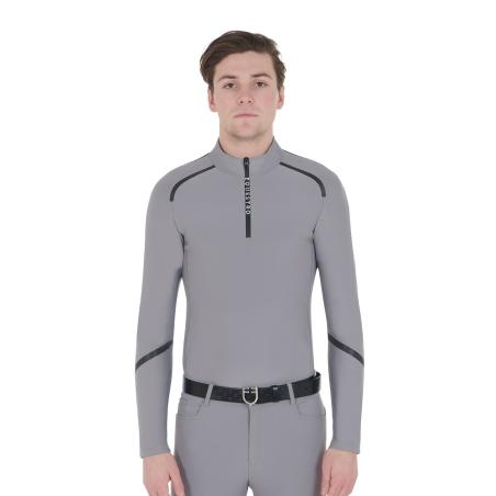 Polo Uomo Da Allenamento Slim Fit Manica Lunga