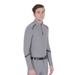 Polo Uomo Da Allenamento Slim Fit Manica Lunga