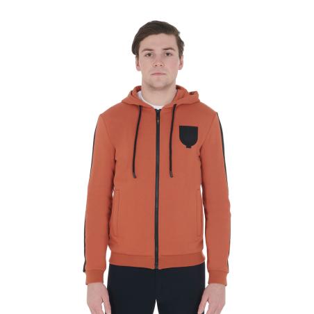 Felpa Uomo Con Cappuccio E Pile Interno