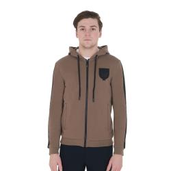 Felpa Uomo Con Cappuccio E Pile Interno