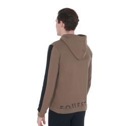 Felpa Uomo Con Cappuccio E Pile Interno