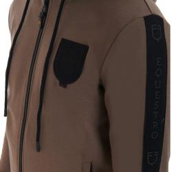 Felpa Uomo Con Cappuccio E Pile Interno