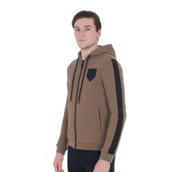 Felpa Uomo Con Cappuccio E Pile Interno