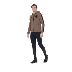 Felpa Uomo Con Cappuccio E Pile Interno