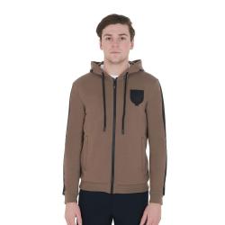 Felpa Uomo Con Cappuccio E Pile Interno
