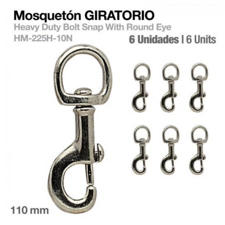  Mosquetón Giratorio Hm-225h-10n 6uds