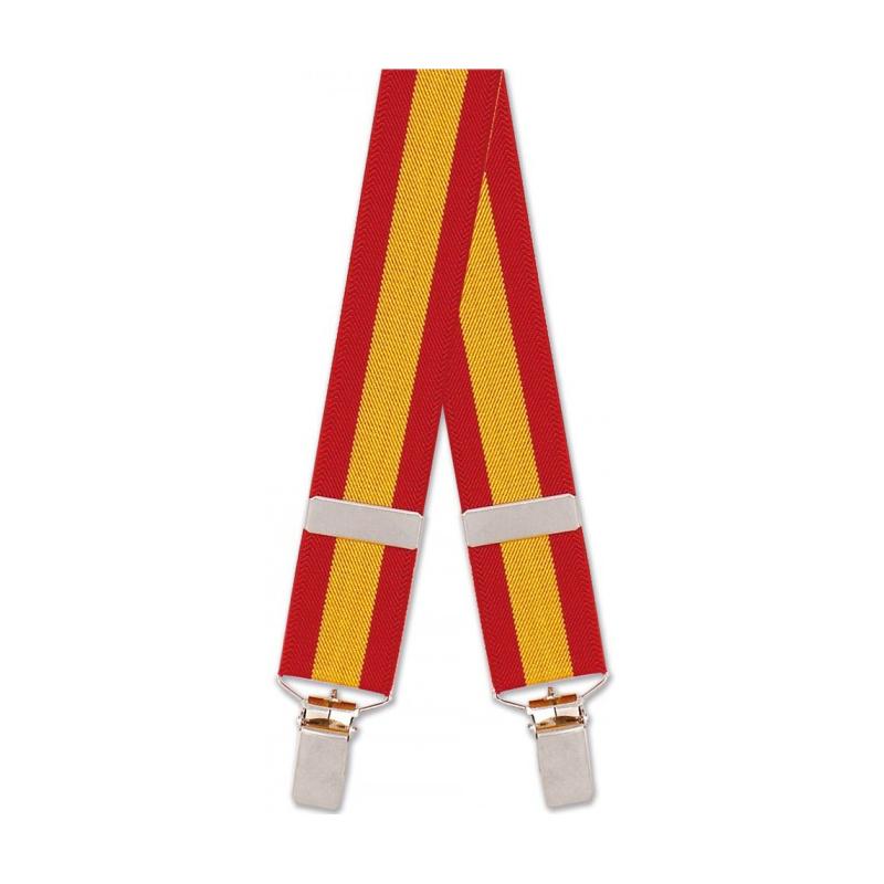 Tirantes Flamencos Elásticos Rayas Y/O Banderas Hombre 716/30 3 Pinzas Económicas
