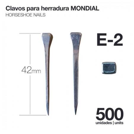  Clavos Para Herradura Mondial E-2 500uds