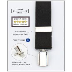 Tirantes De Vestir Marrón Hombre 5015/30 09 (4 Pinza Superior)