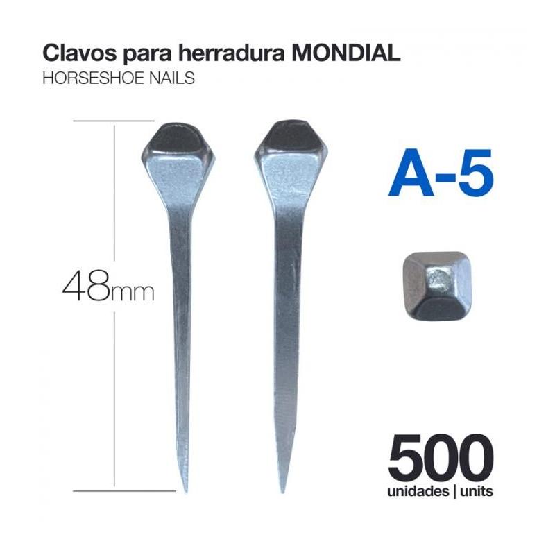  Clavos Para Herradura Mondial A-5 500uds