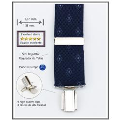 Tirantes De Vestir Azul Hombre 3877/35 02