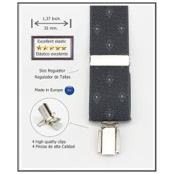 Tirantes De Vestir Gris Hombre 3877/35 04