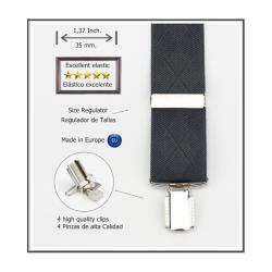 Tirantes De Vestir Gris Hombre 3866/35 02