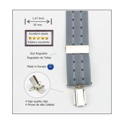 Tirantes De Vestir Gris Hombre 3832/35 02
