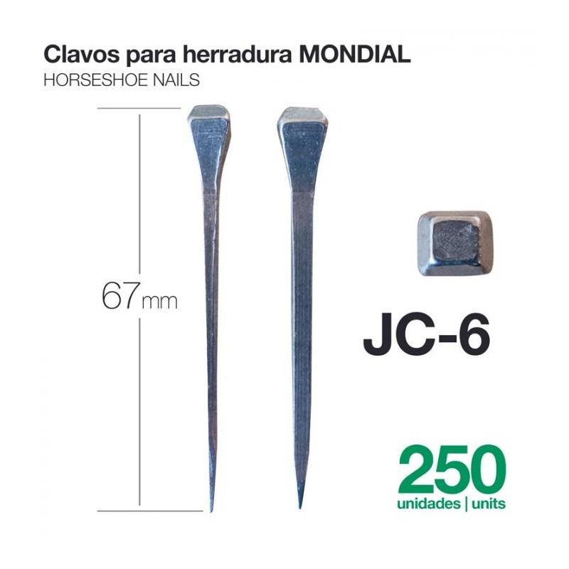  Clavos Para Herradura Mondial Jc-6 250uds