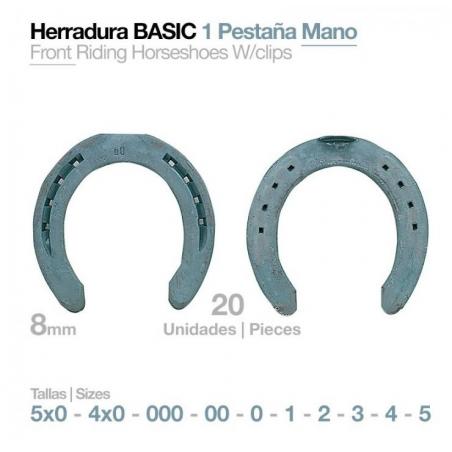 Herradura Basic 1 Pestaña Mano 20uds
