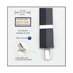 Tirantes De Vestir Gris Hombre 3852/35
