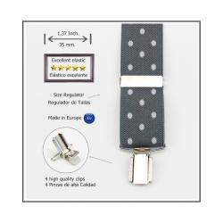 Tirantes De Vestir Gris Hombre 3815/35 01 Gr