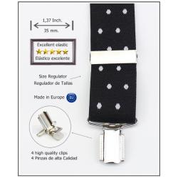 Tirantes De Vestir Negro Hombre 3815/35 03 Ne