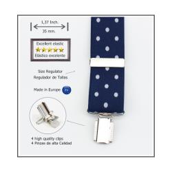 Tirantes De Vestir Azul Hombre 3815/35 04 Az