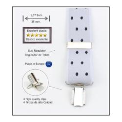 Tirantes De Vestir Blanco Hombre 3815/35 05 Bla