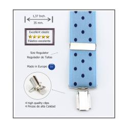 Tirantes De Vestir Con Lunares Hombre 3815/35 06 Cel