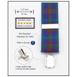 Tirantes De Vestir Azul Hombre 3893/35 01 Multi