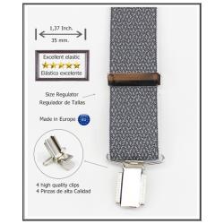 Tirantes De Vestir Gris Hombre 3920/35