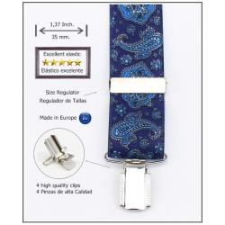 Tirantes De Vestir Azul Hombre 3698/35