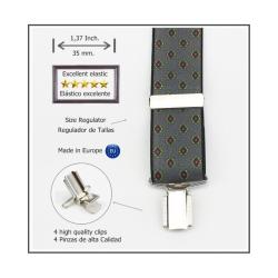 Tirantes De Vestir Gris Hombre 3606/35