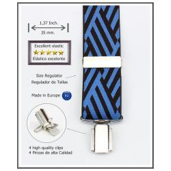 Tirantes De Vestir Celeste Hombre 3918/35 01 Ce